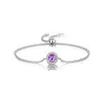 ラウンドカットの調節可能なチェーンブレスレット image number 0