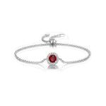 ラウンドカットの調節可能なチェーンブレスレット image number 0