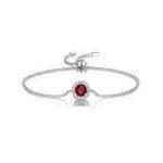 ラウンドカットの調節可能なチェーンブレスレット image number 0