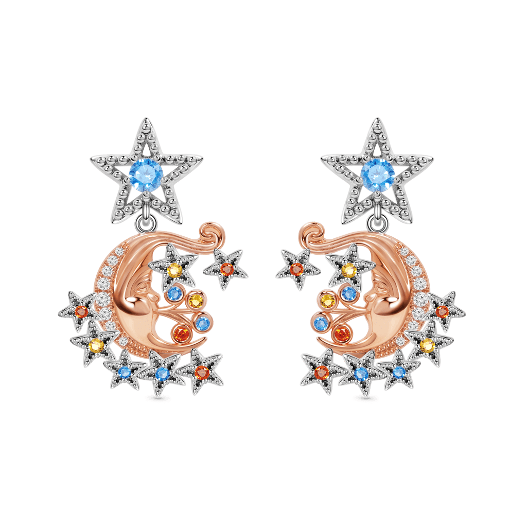 ファンシースタームーンドロップイヤリング image number 0