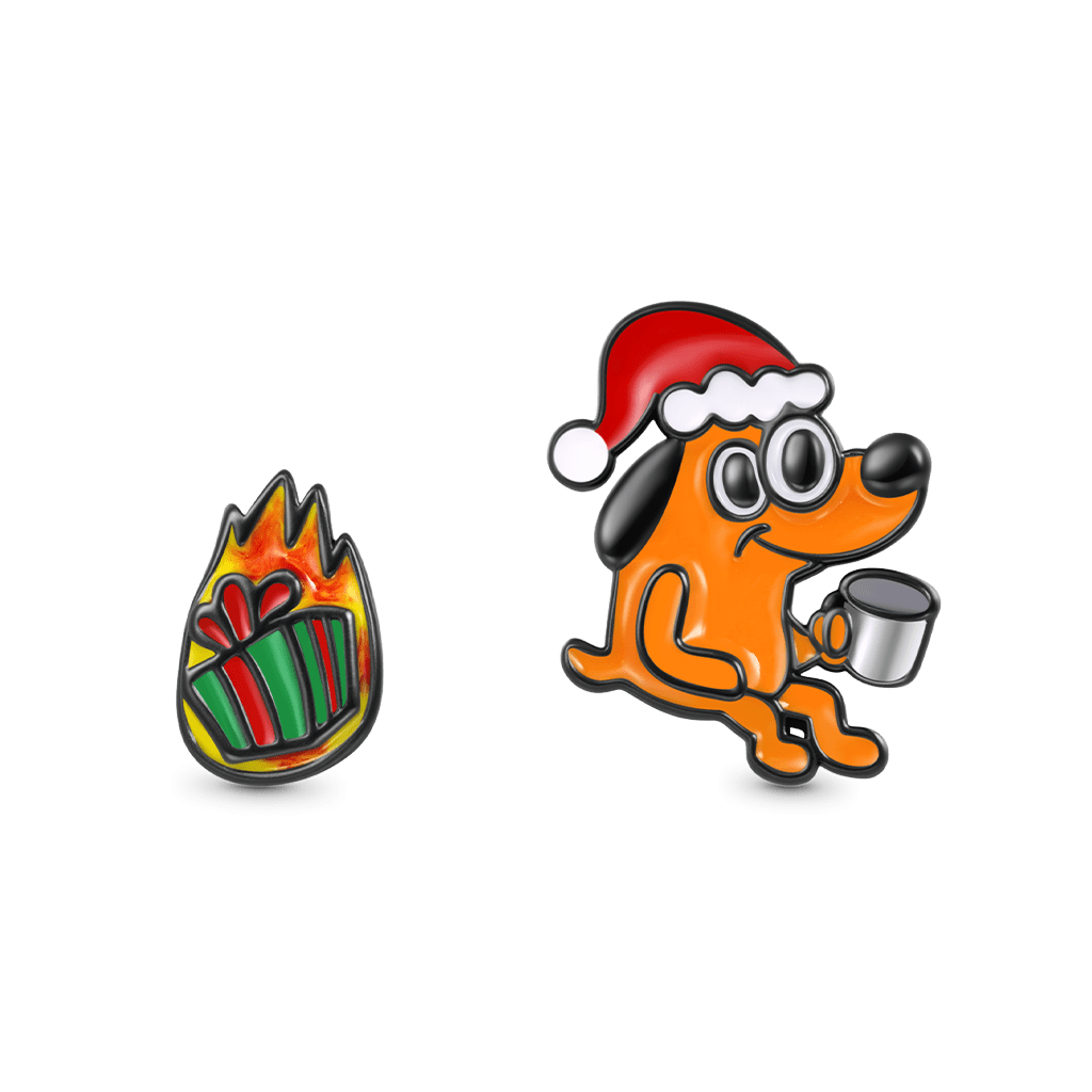 This Is Fine ミスマッチスタッドピアス image number 0