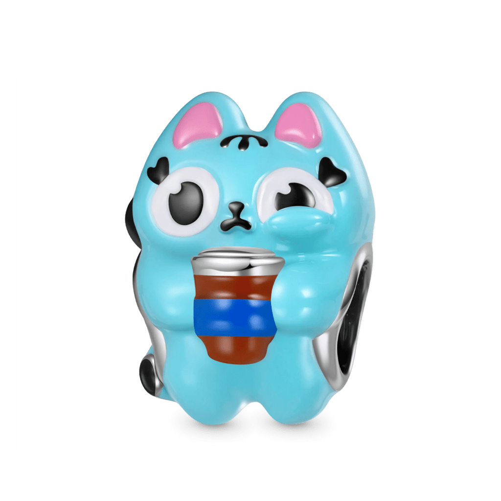 カフェイン過剰摂取のブルーキャットチャーム image number 1