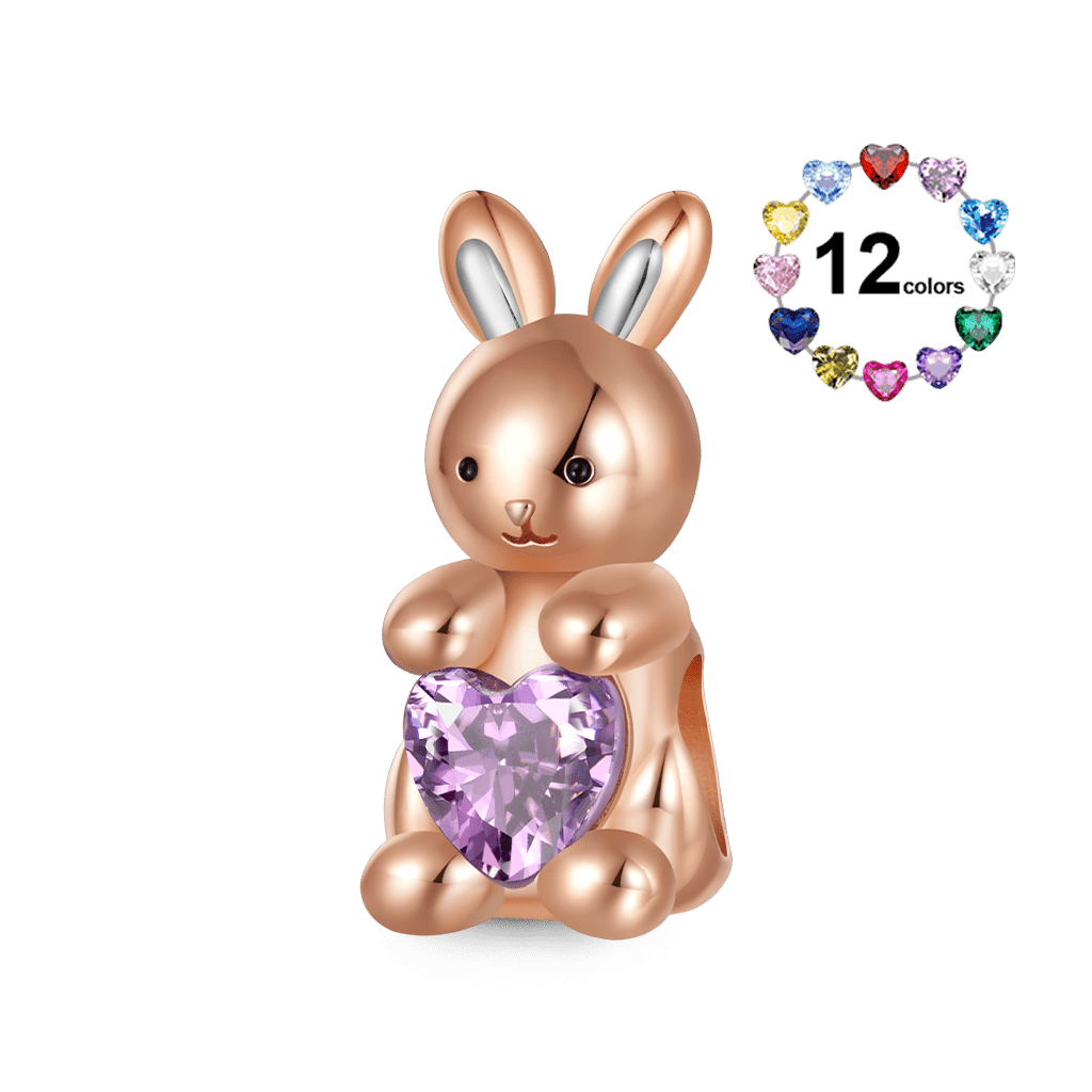 愛を抱きしめるウサギのチャーム image number 0