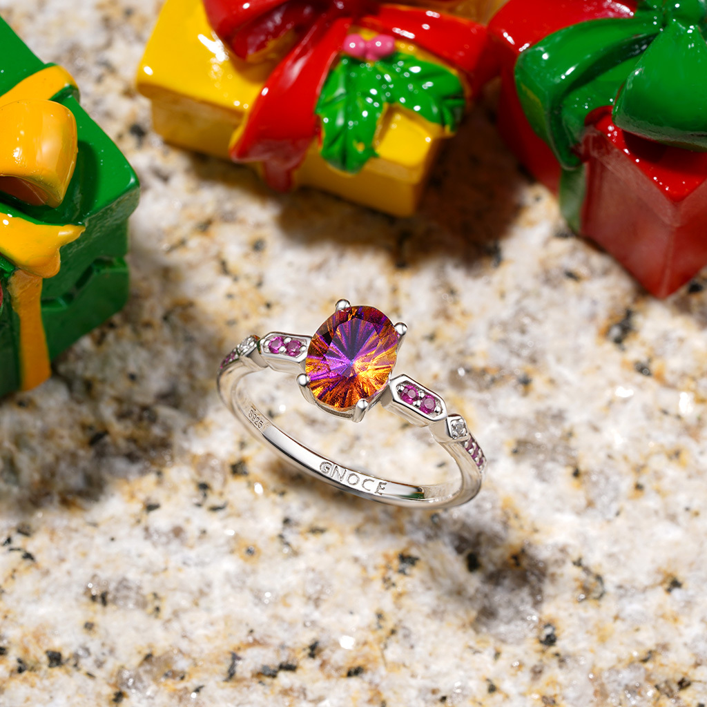 卵型のダイヤモンドプロミスリング image number 2