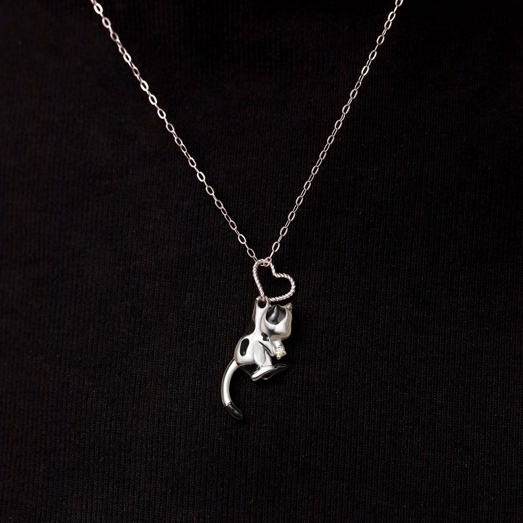 カウキャット ハートネックレス image number 4