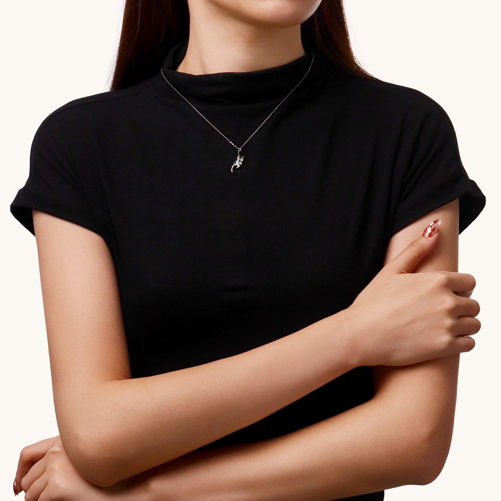 カウキャット ハートネックレス image number 3