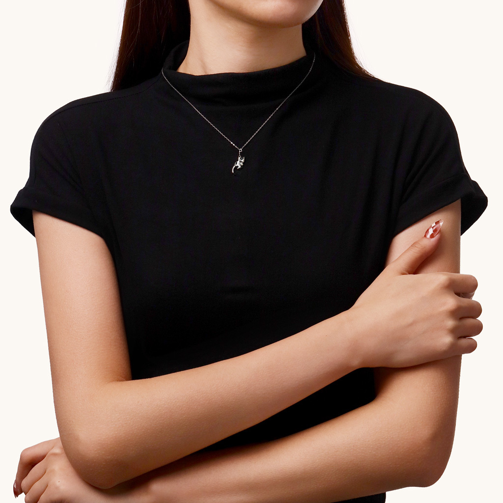 カウキャット ハートネックレス image number 3