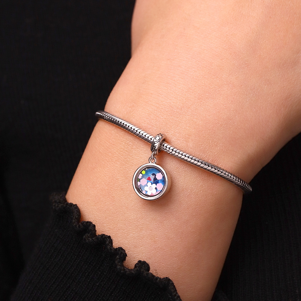 ウィンタースノーフレークフォトペンダント image number 2