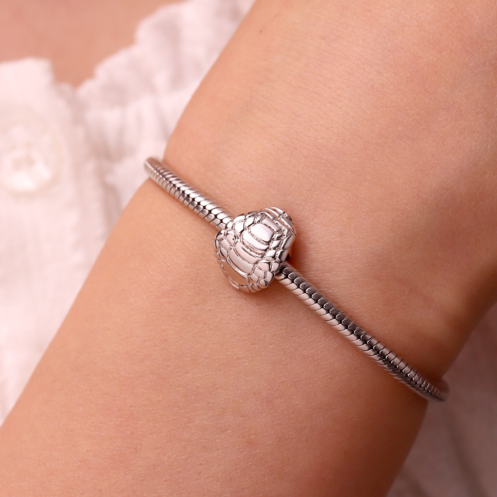 Longevity Turtle Shell Letter Charm image number 5