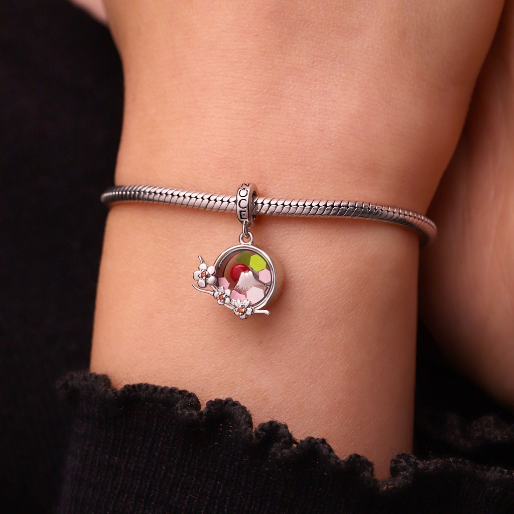 桜富士の流砂ペンダント image number 6