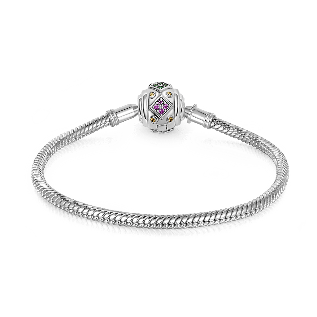 マルチカラーCZストーン付きブレスレット image number 1