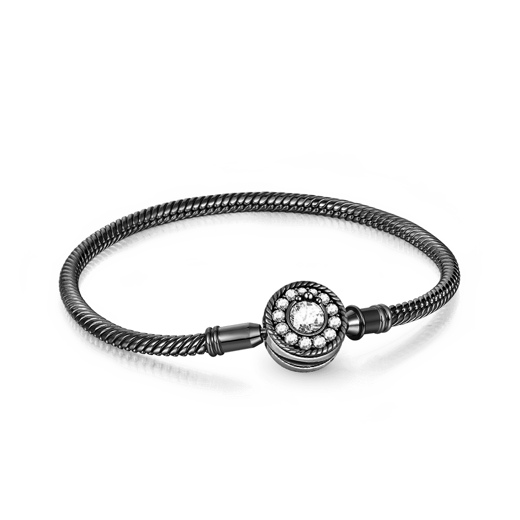 Gnoceロゴのブラックブレスレット image number 0