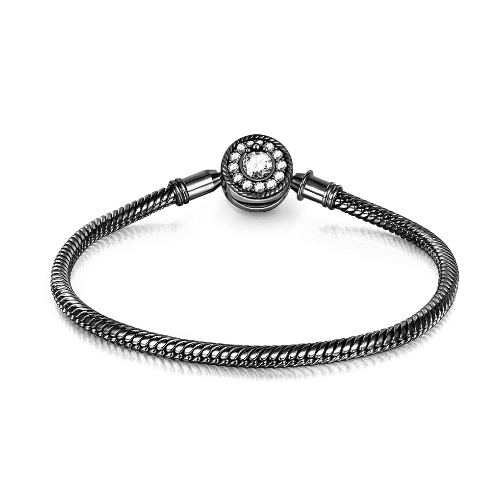 Gnoceロゴのブラックブレスレット image number 1