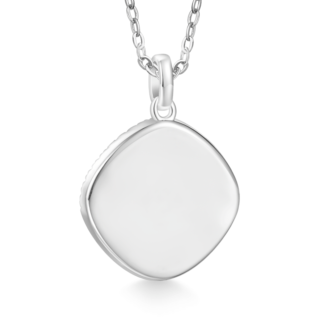 ディープバイオレットパープルダイヤモンドネックレス image number 2