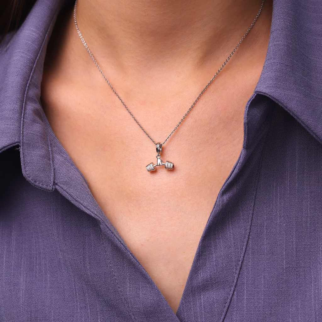 フィットネス愛好家向けダンベルペンダント image number 5