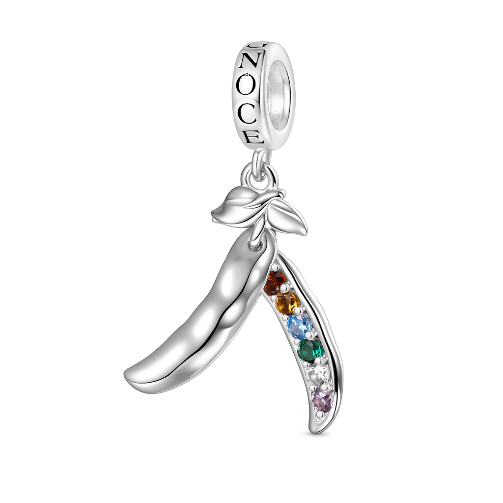 豆の鞘に6粒のペンダント image number 1