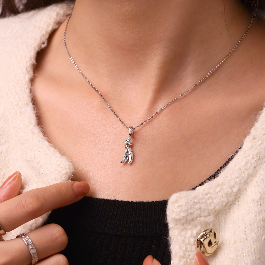 豆の鞘に6粒のペンダント image number 6