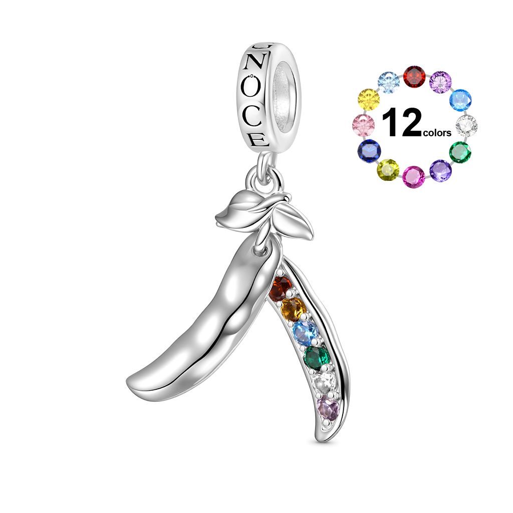 豆の鞘に6粒のペンダント image number 0