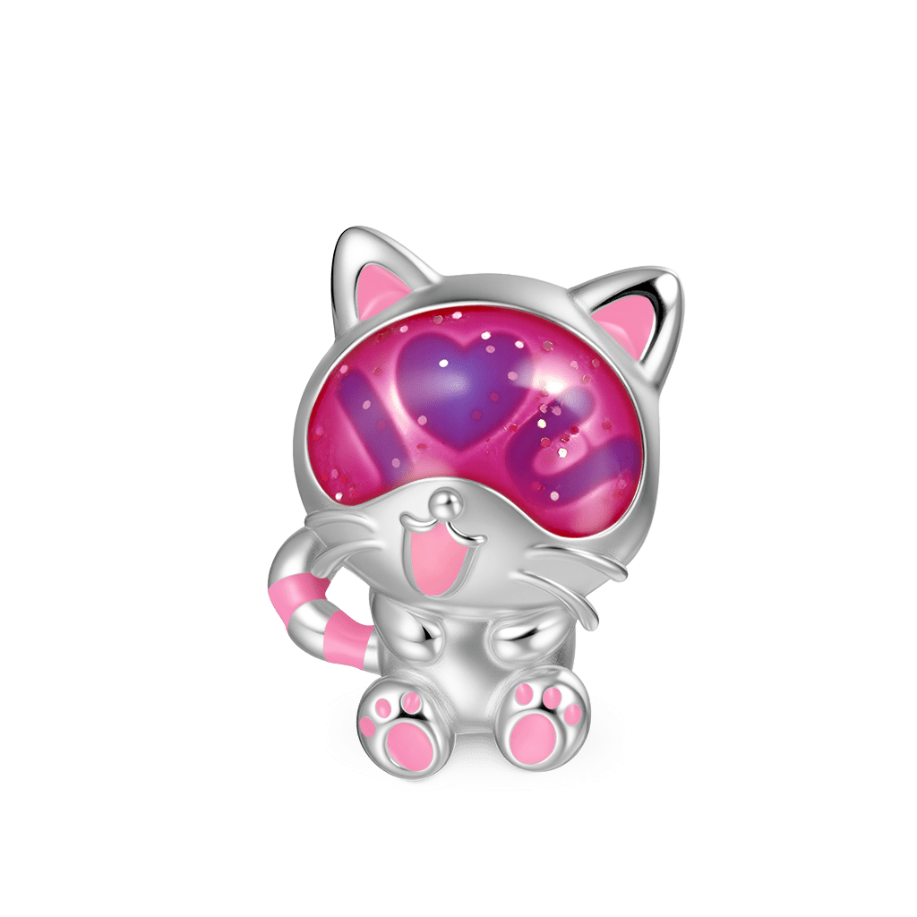 シークレットメッセージ「Love U」猫チャーム image number 1