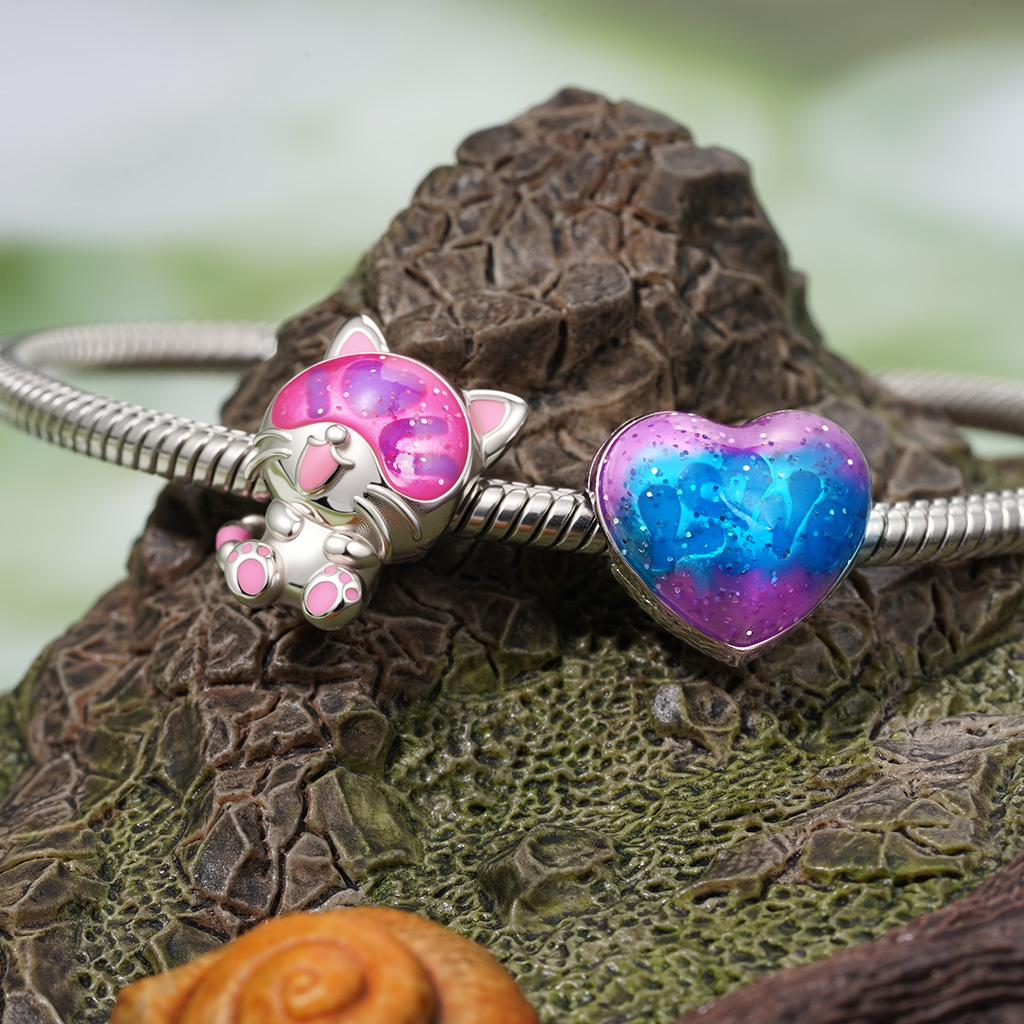 シークレットメッセージ「Love U」猫チャーム image number 3