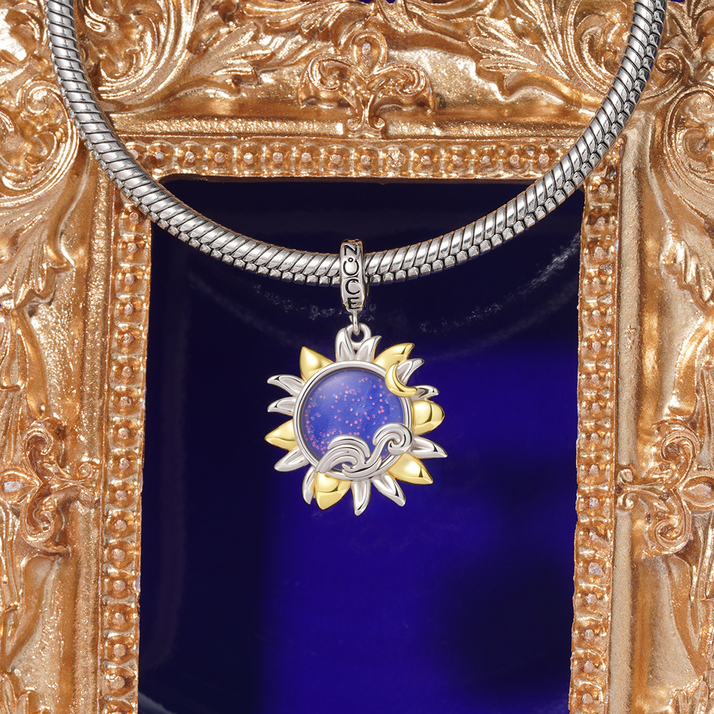 星空のひまわり蓄光ペンダント image number 3