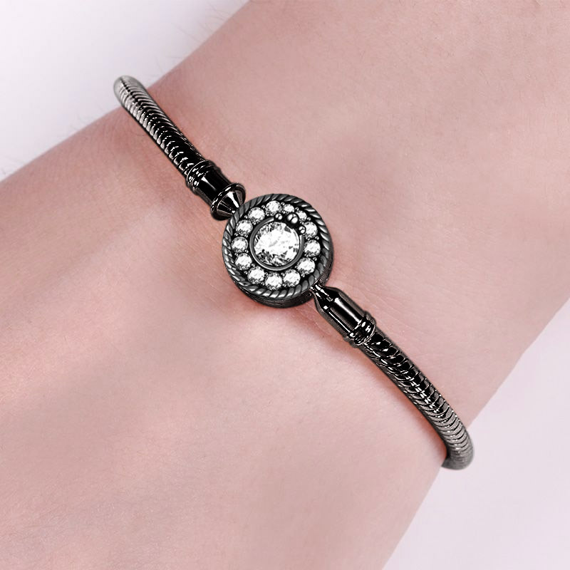 Gnoceロゴのブラックブレスレット image number 2