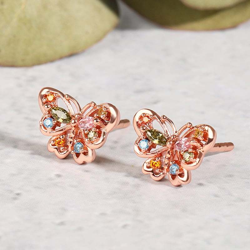 バタフライスタッドピアス image number 1