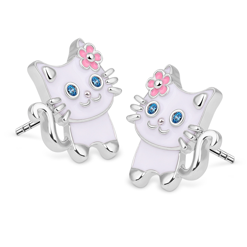 猫スタッドピアス image number 1