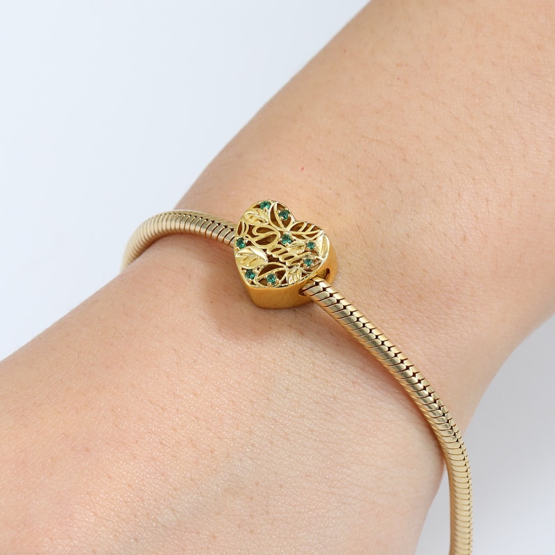 葉っぱの写真入れチャーム image number 2