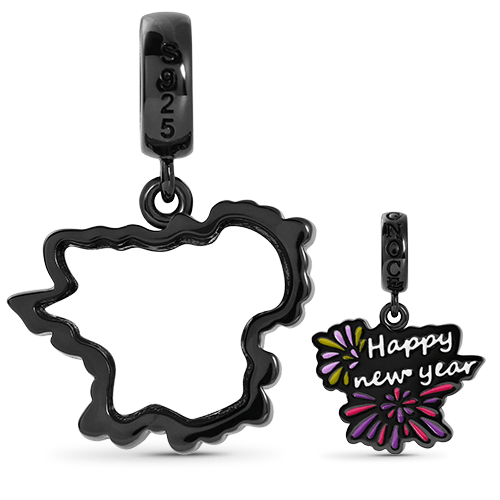 新年夜光写真入りチャーム image number 1