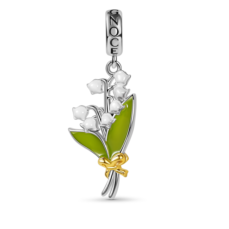 グリーン スズランの花 ペンダント image number 0