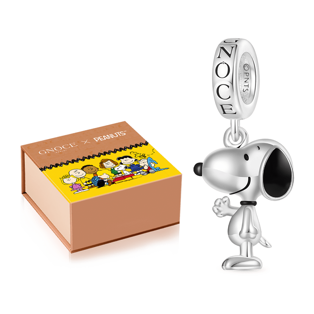 Gnoceピーナッツスタンディングスヌーピーペンダントチャーム