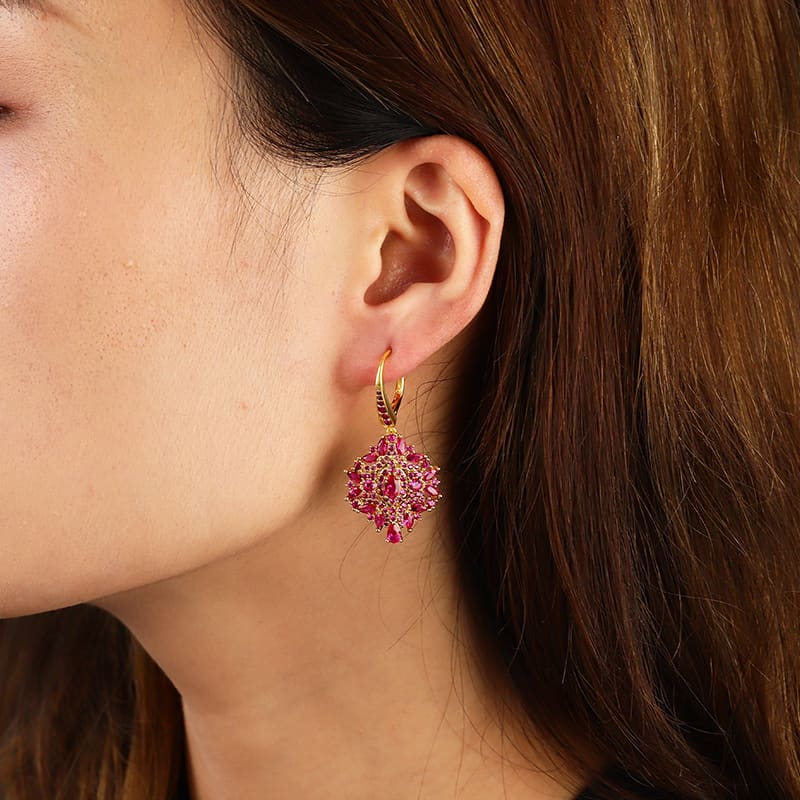 Dreamcatcher Diamond Earrings image number 2