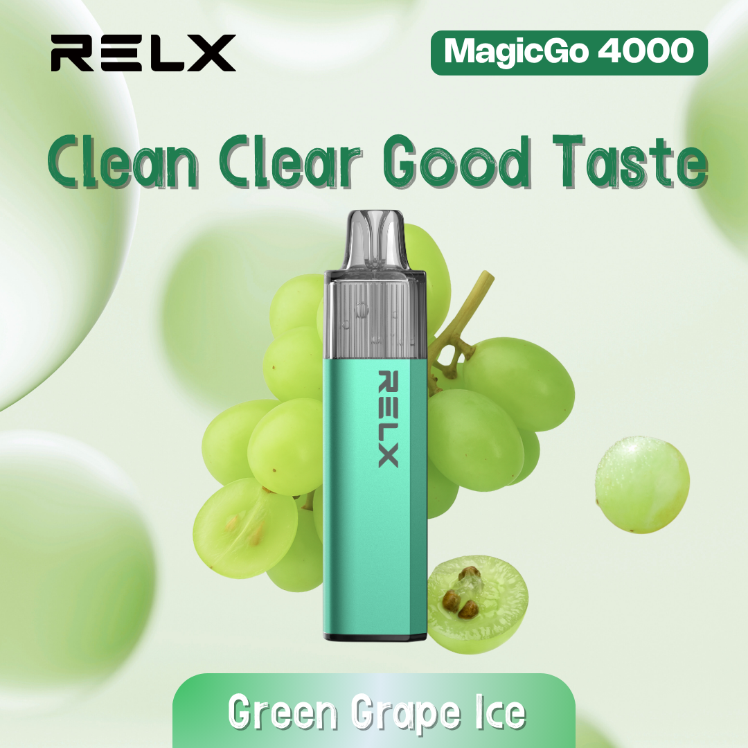 RELX MagicGo 4000 Green Grape Ice