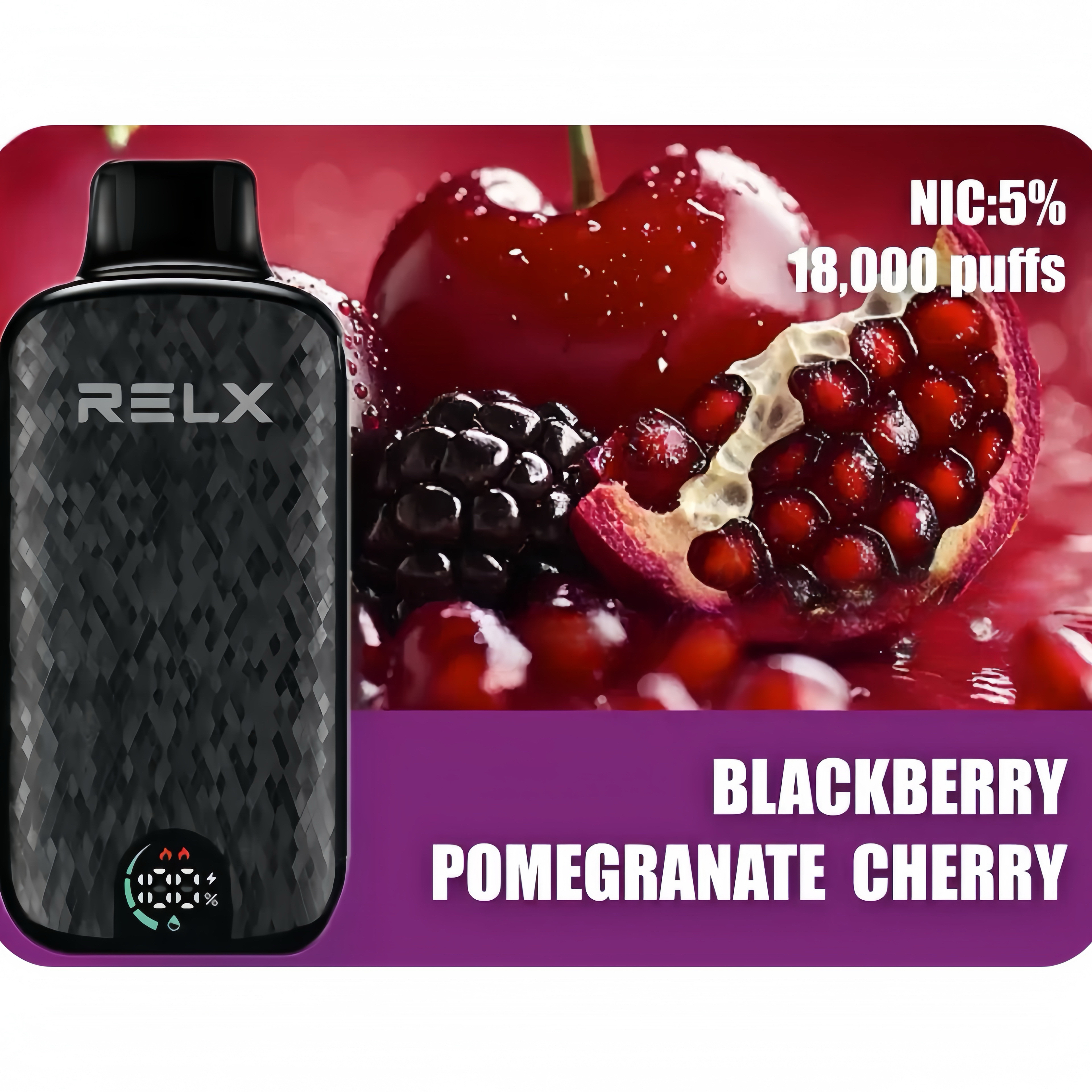 Blackberry Pomegranate Cherry Relx Sparta