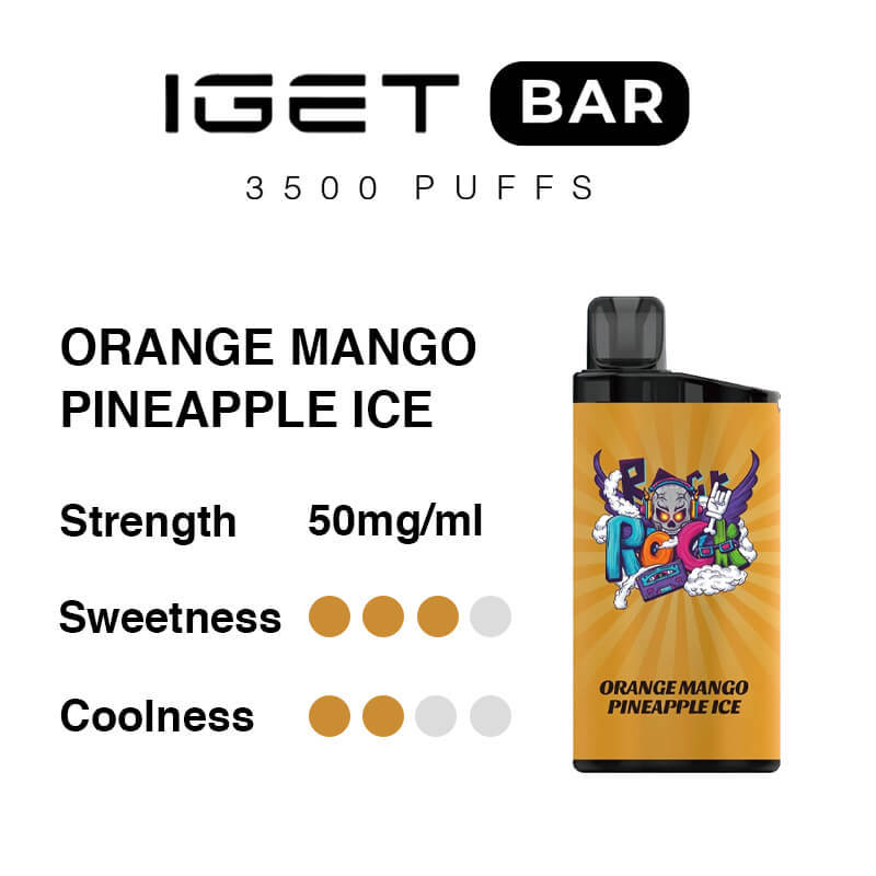 Orange Mango Pineapple Ice IGET Bar 3500 Puffs