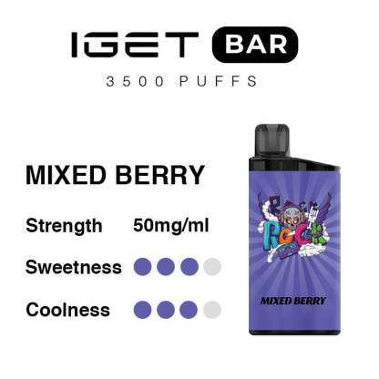 Mixed Berry IGET Bar 3500 Puffs