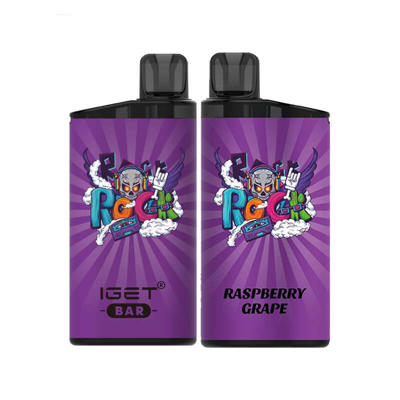 Raspberry Grape IGET Bar 3500 Puffs