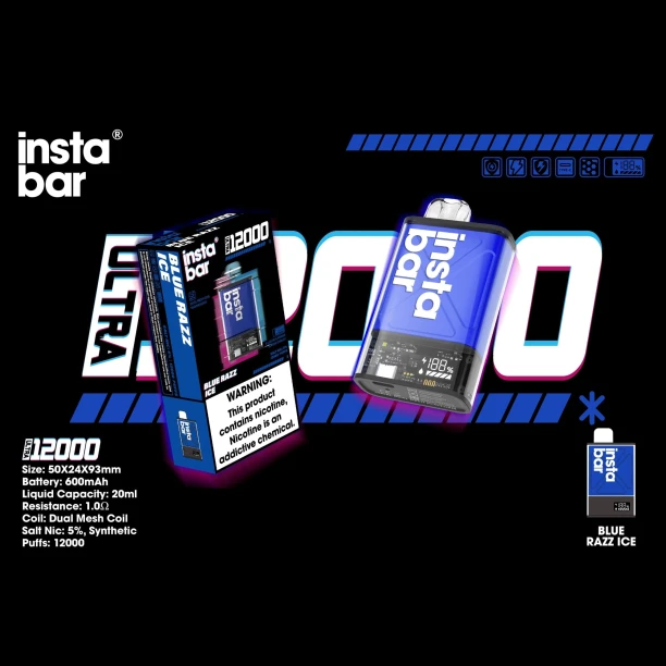 Blue Razz lce Insta Bar Ultra