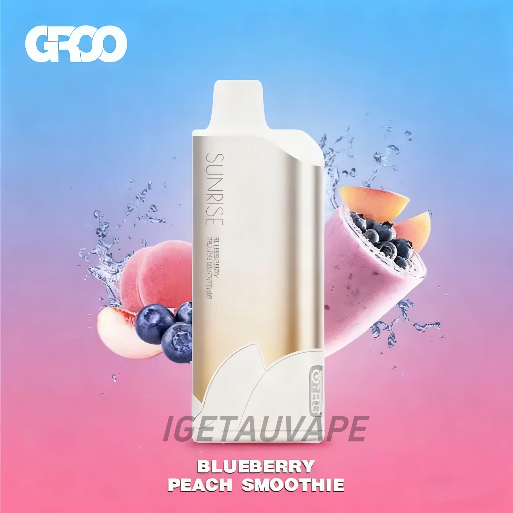 Blueberry Peach Smoothie GROO SUNRISE