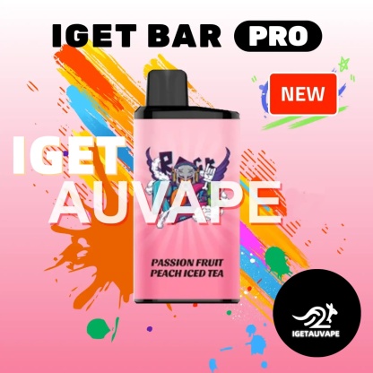 Passionfruit peach iced tea Iget Bar Pro