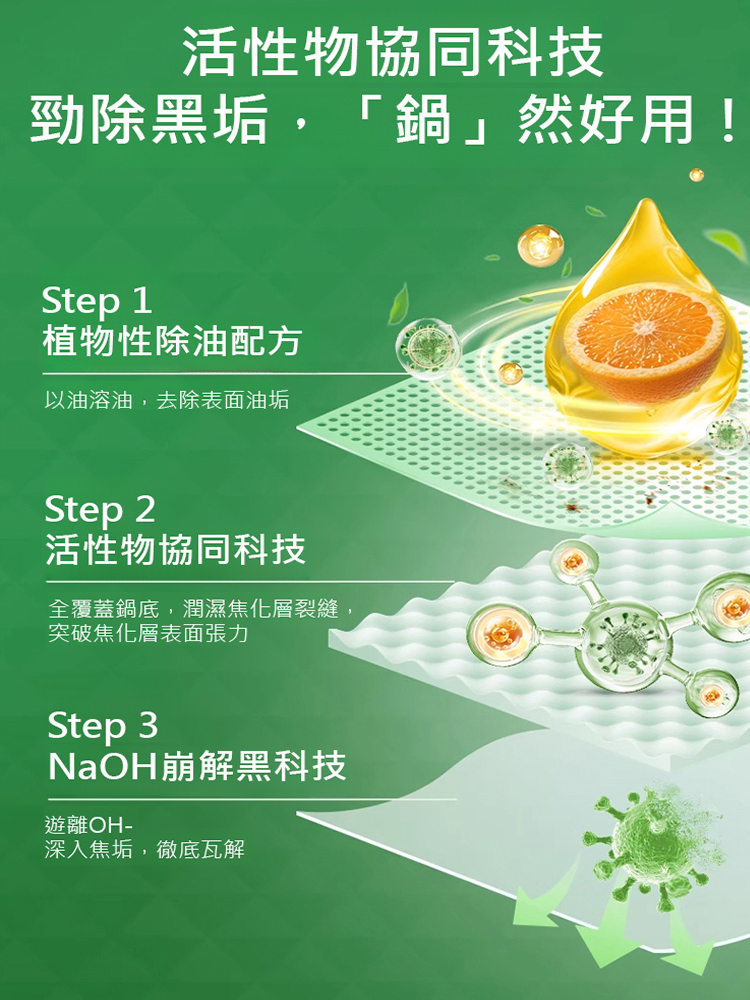 【10年舊鍋子變新鍋】🔥黑垢秒化水鍋底淨