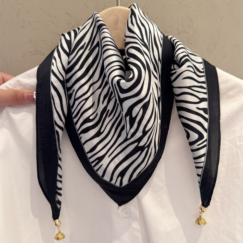 女士護頸磁吸扣絲巾