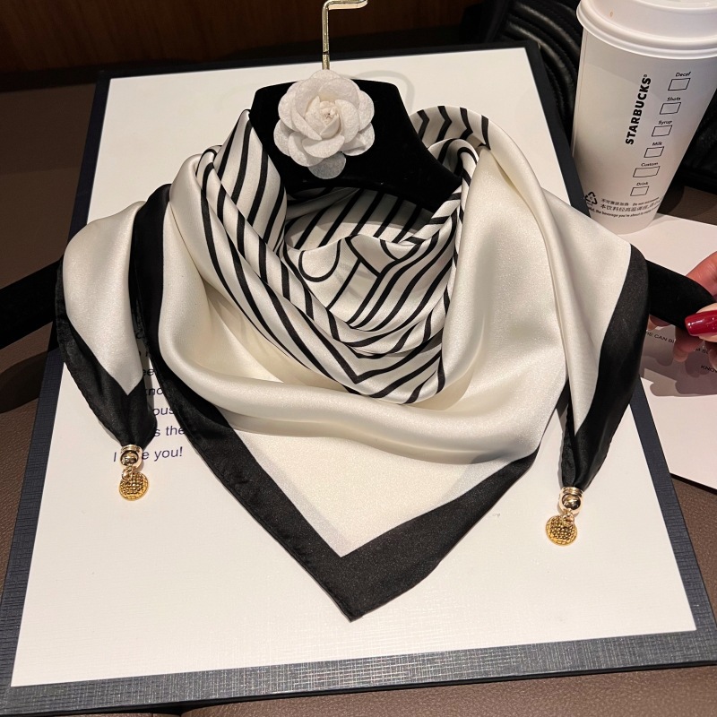 女士護頸磁吸扣絲巾