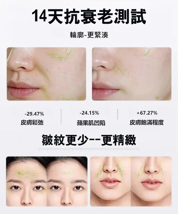 膠原蛋白多肽發光面膜🔥14天抗老實測有效