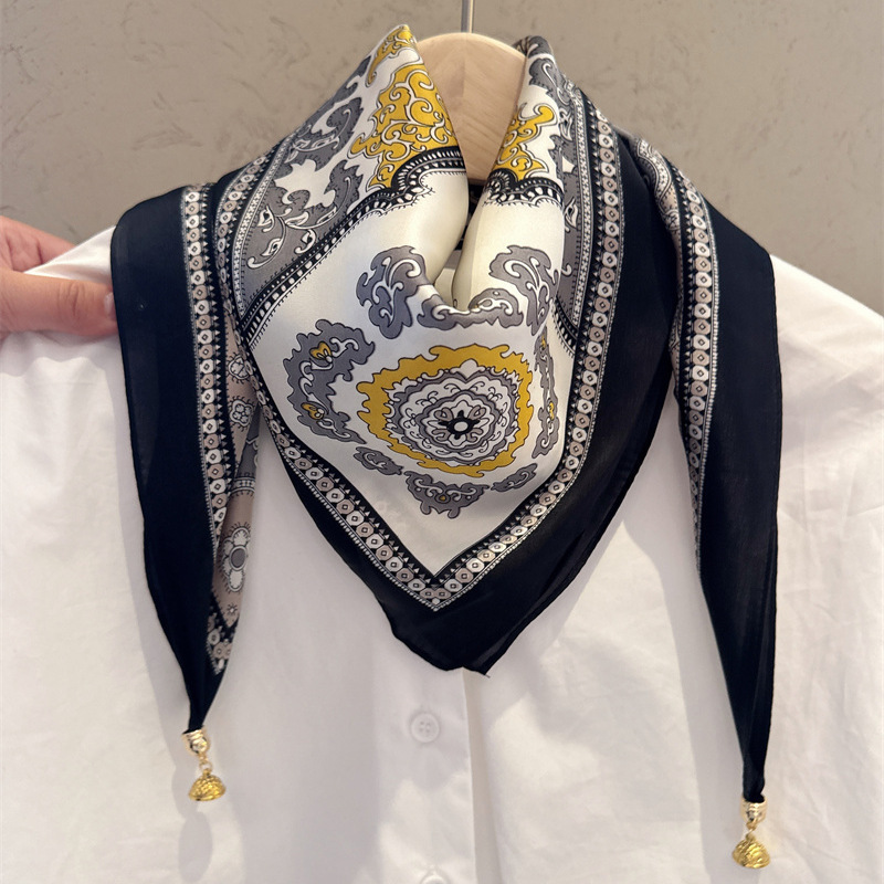 女士護頸磁吸扣絲巾