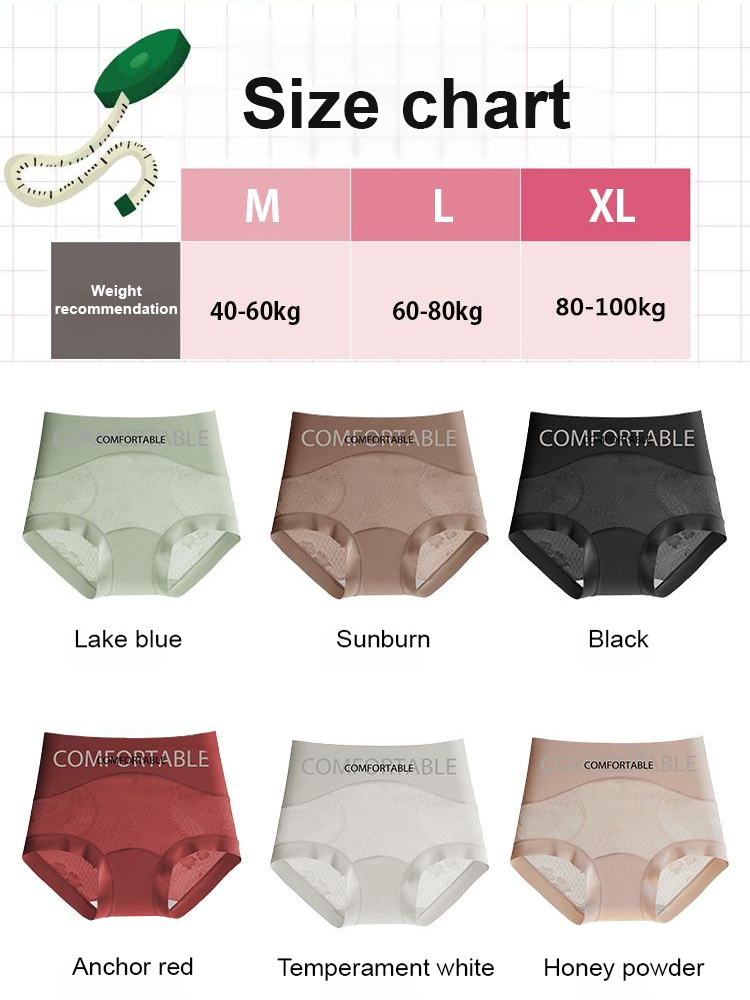 PelvicPro™ High Waist Seamless Lace Panties - Pelvic Support & 99.97% Antibacterial