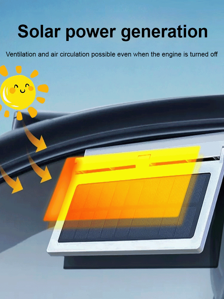 Solar Car Exhaust Fan Radiator