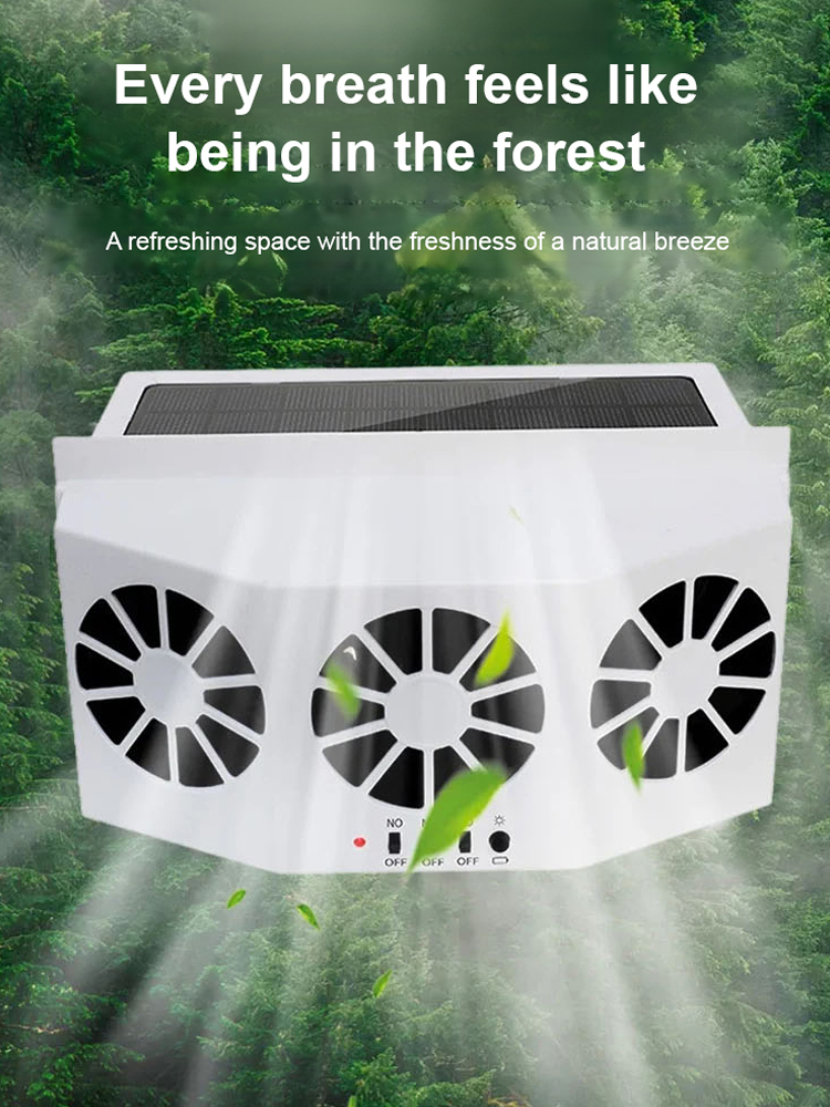 Solar Car Exhaust Fan Radiator