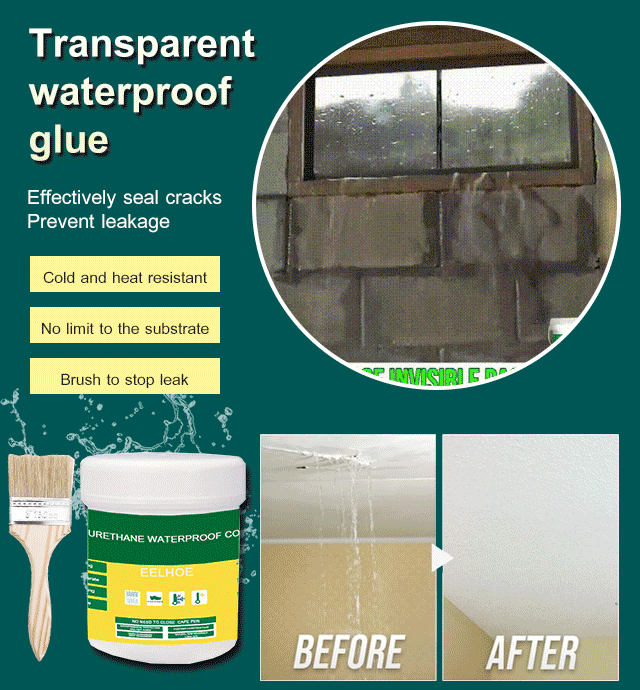 ClearSeal™ - Transparent Waterproof Adhesive for All Surfaces